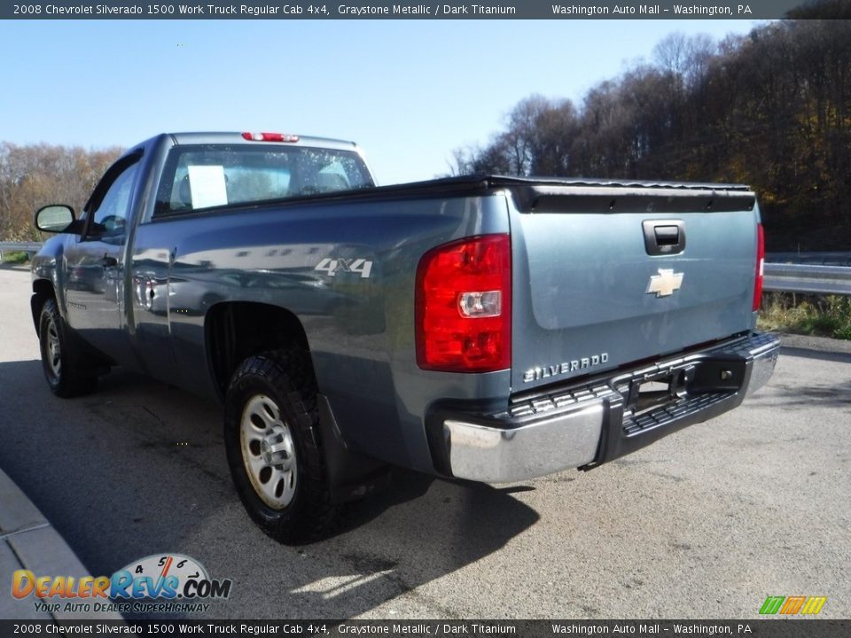 2008 Chevrolet Silverado 1500 Work Truck Regular Cab 4x4 Graystone Metallic / Dark Titanium Photo #13