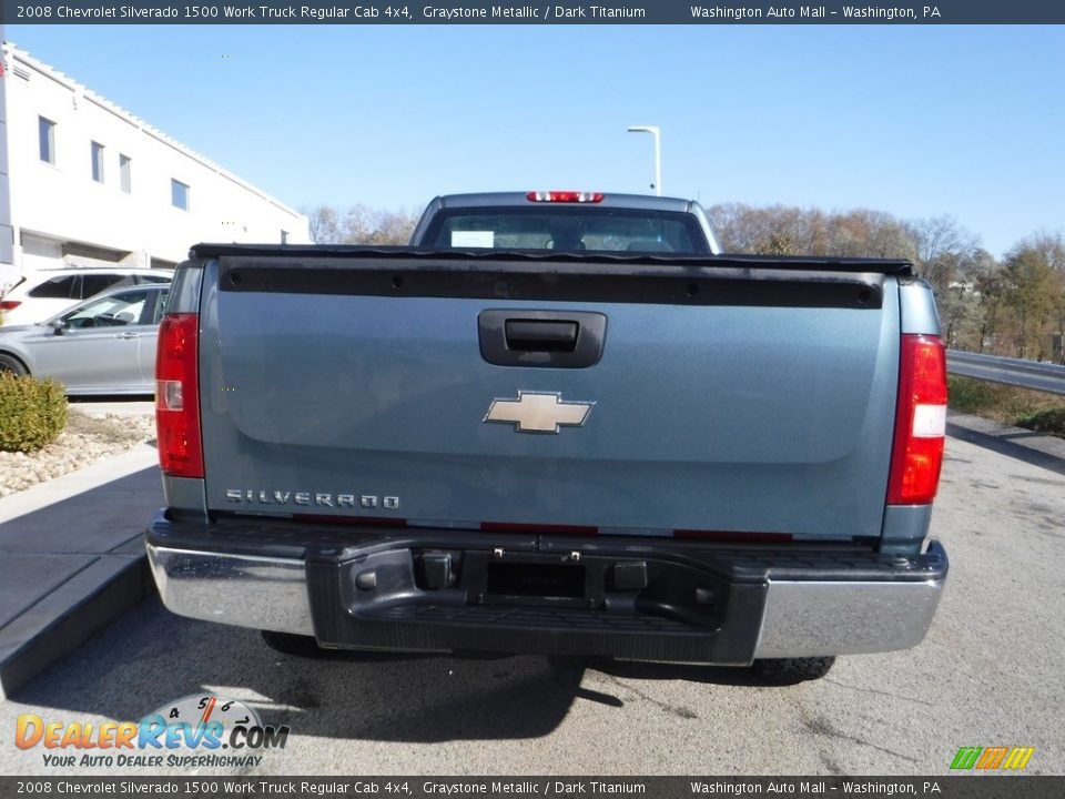 2008 Chevrolet Silverado 1500 Work Truck Regular Cab 4x4 Graystone Metallic / Dark Titanium Photo #14