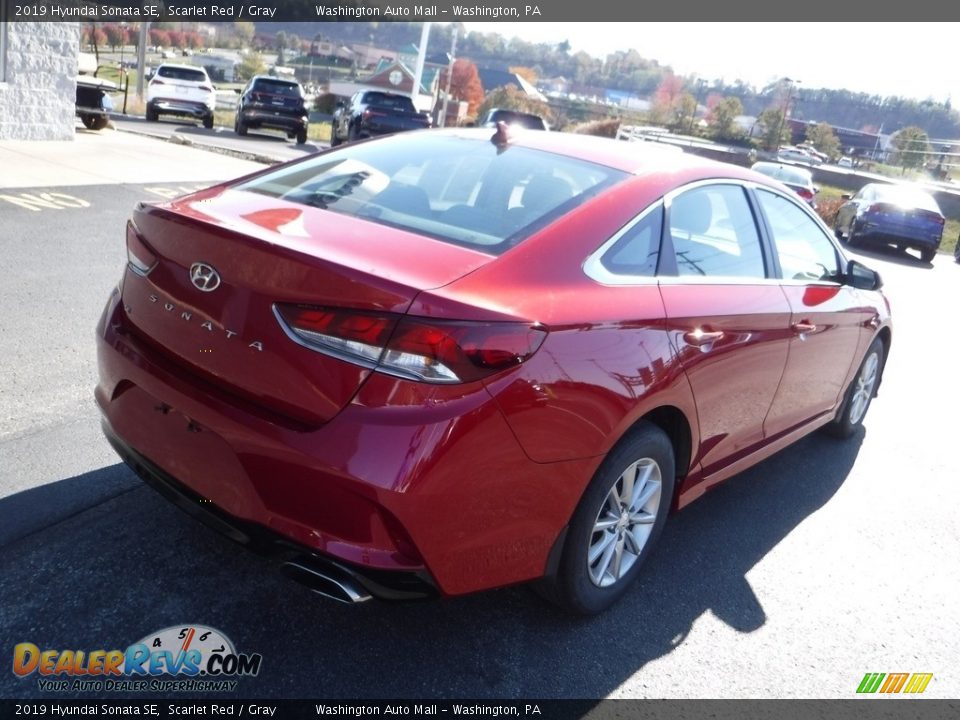 2019 Hyundai Sonata SE Scarlet Red / Gray Photo #9