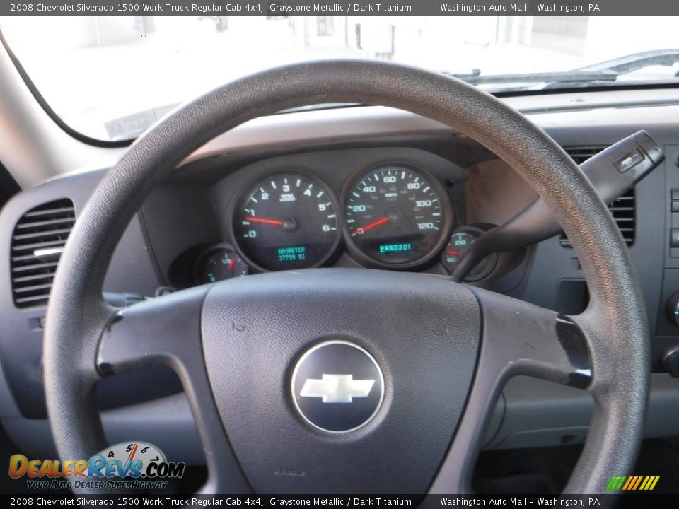 2008 Chevrolet Silverado 1500 Work Truck Regular Cab 4x4 Graystone Metallic / Dark Titanium Photo #21