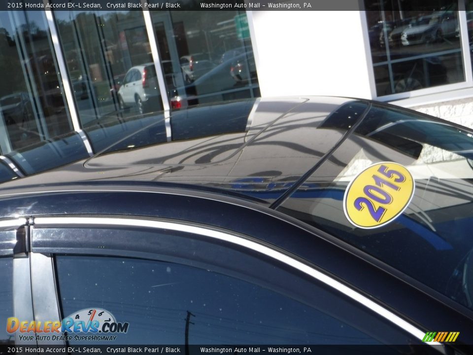 2015 Honda Accord EX-L Sedan Crystal Black Pearl / Black Photo #3