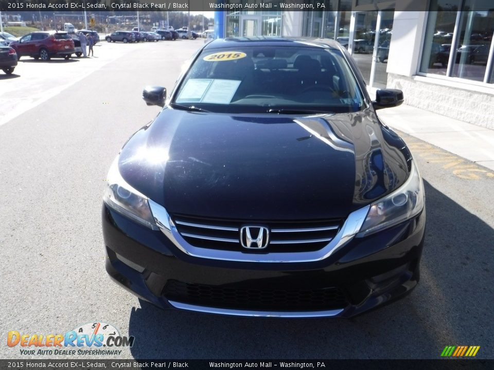 2015 Honda Accord EX-L Sedan Crystal Black Pearl / Black Photo #4