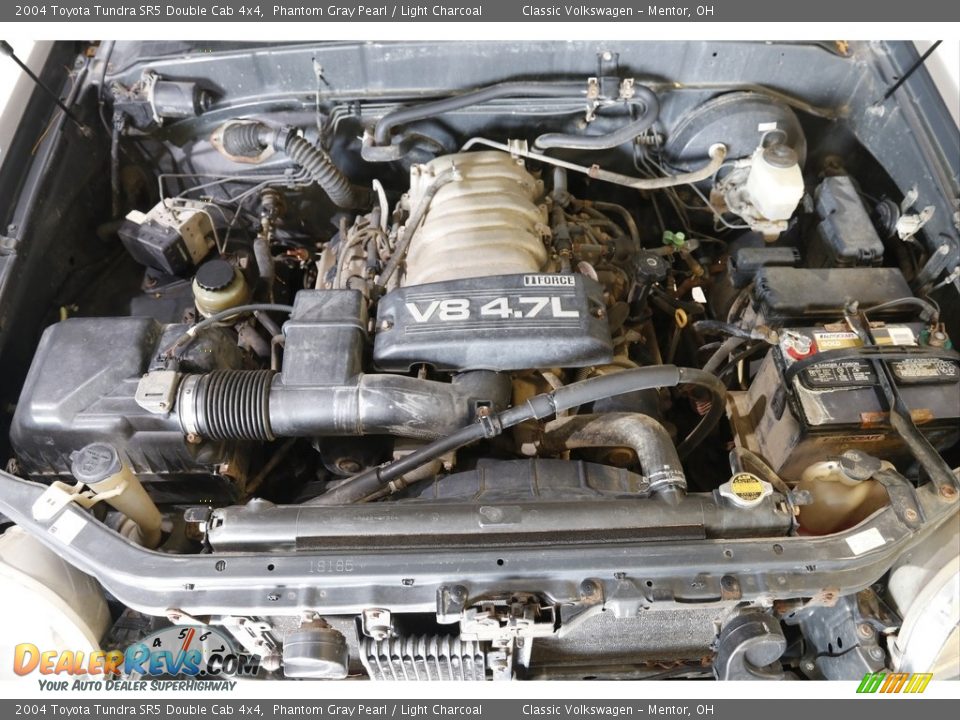 2004 Toyota Tundra SR5 Double Cab 4x4 Phantom Gray Pearl / Light Charcoal Photo #16