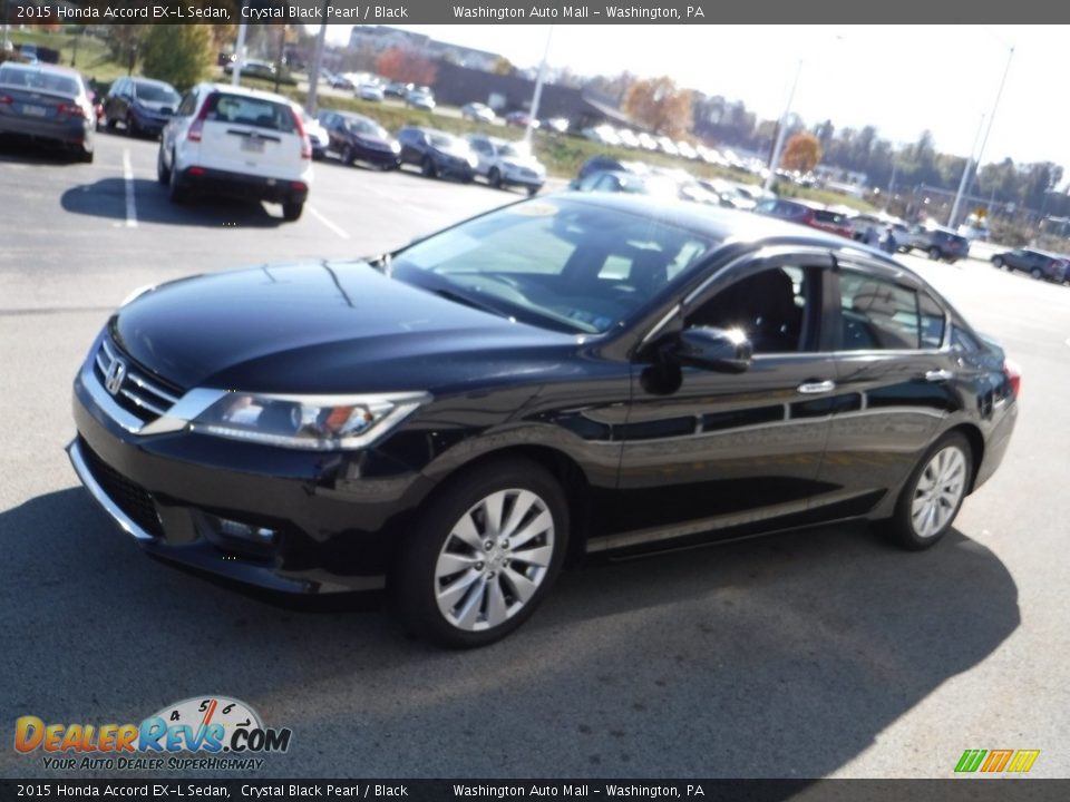 2015 Honda Accord EX-L Sedan Crystal Black Pearl / Black Photo #5