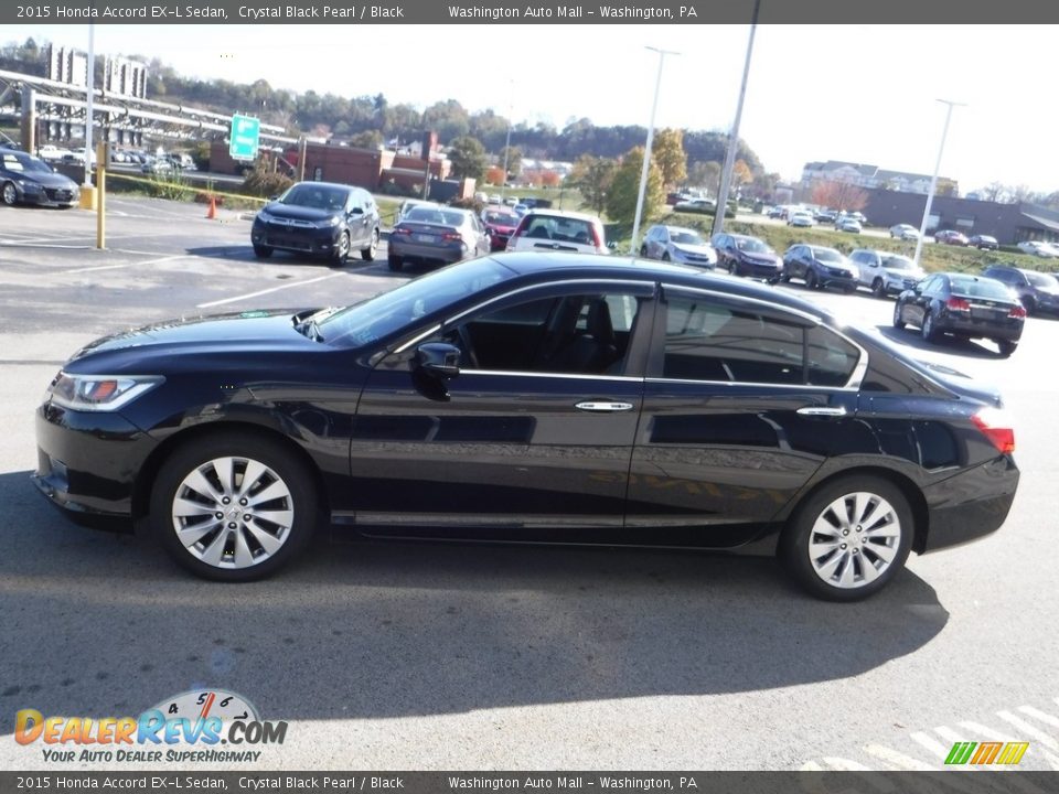 2015 Honda Accord EX-L Sedan Crystal Black Pearl / Black Photo #6