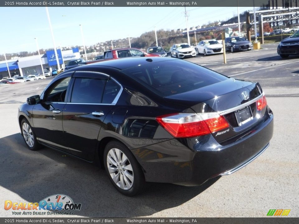 2015 Honda Accord EX-L Sedan Crystal Black Pearl / Black Photo #7