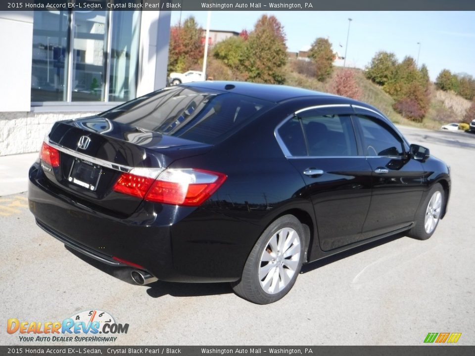 2015 Honda Accord EX-L Sedan Crystal Black Pearl / Black Photo #9