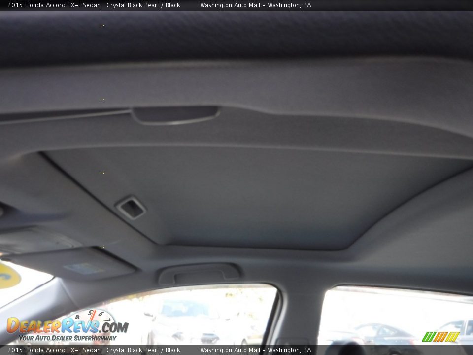 2015 Honda Accord EX-L Sedan Crystal Black Pearl / Black Photo #10