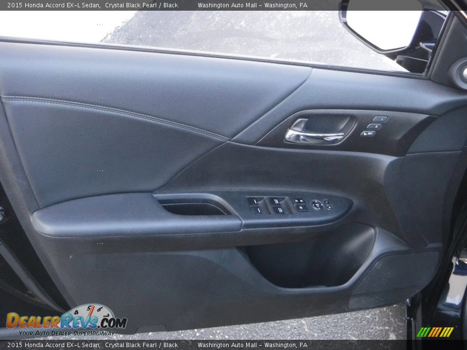 2015 Honda Accord EX-L Sedan Crystal Black Pearl / Black Photo #12