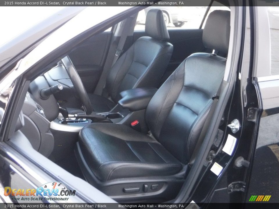 2015 Honda Accord EX-L Sedan Crystal Black Pearl / Black Photo #14