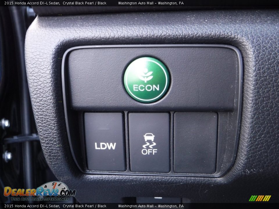 2015 Honda Accord EX-L Sedan Crystal Black Pearl / Black Photo #16
