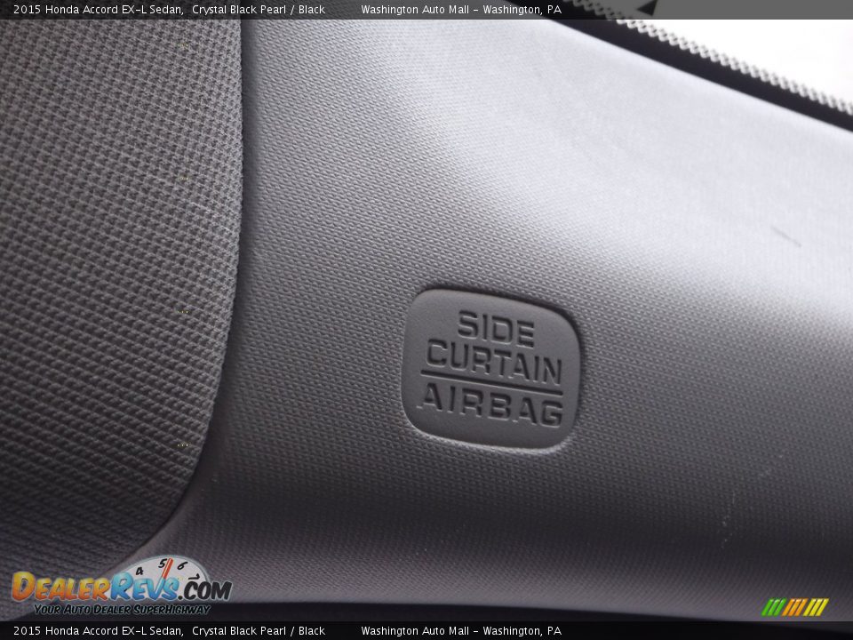2015 Honda Accord EX-L Sedan Crystal Black Pearl / Black Photo #22