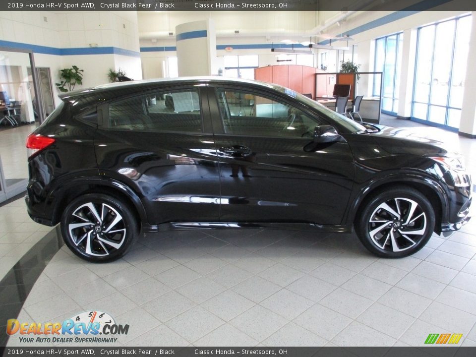 2019 Honda HR-V Sport AWD Crystal Black Pearl / Black Photo #4