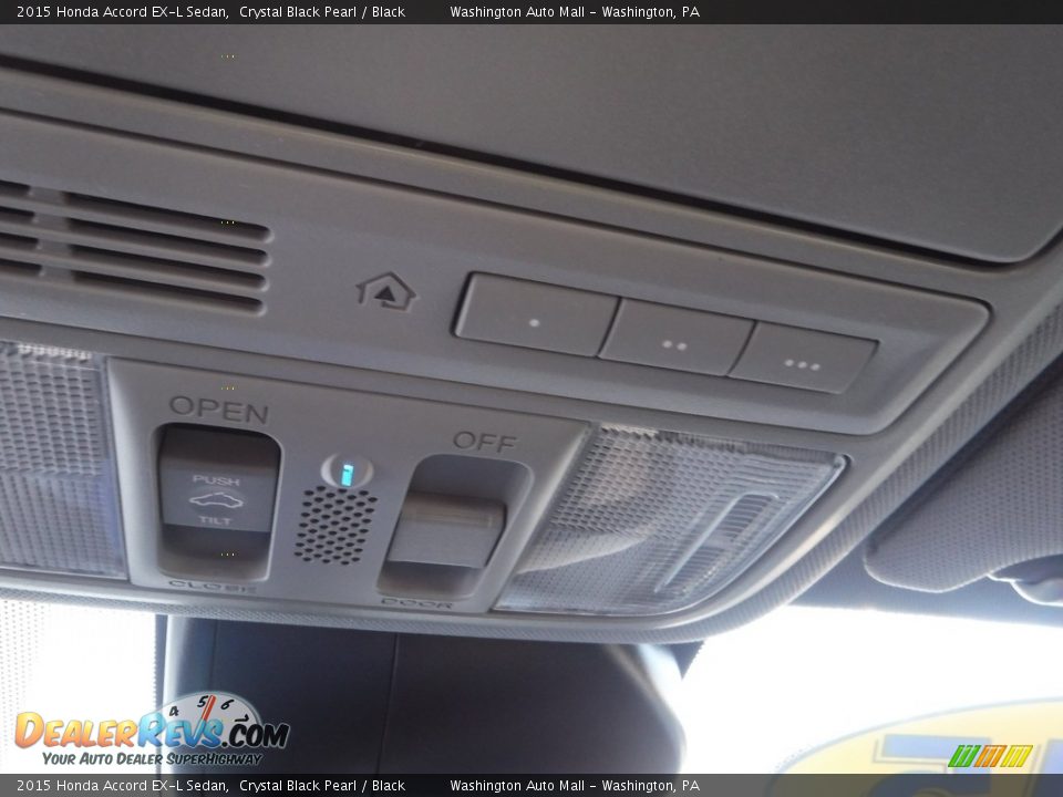 2015 Honda Accord EX-L Sedan Crystal Black Pearl / Black Photo #25