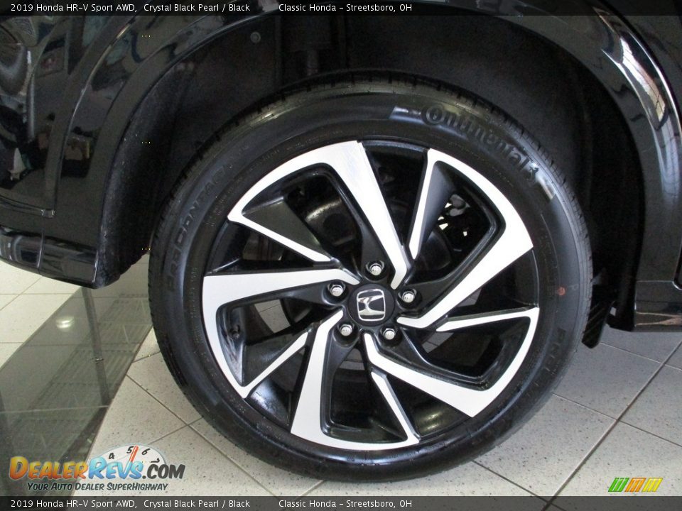 2019 Honda HR-V Sport AWD Crystal Black Pearl / Black Photo #6