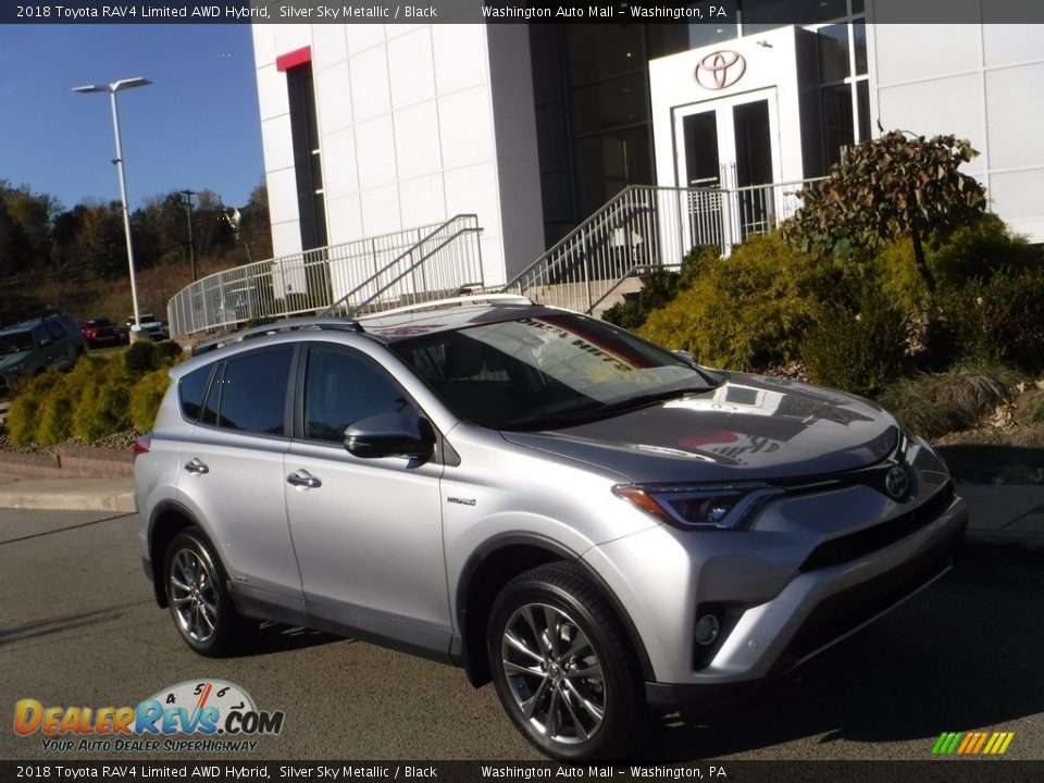 2018 Toyota RAV4 Limited AWD Hybrid Silver Sky Metallic / Black Photo #1