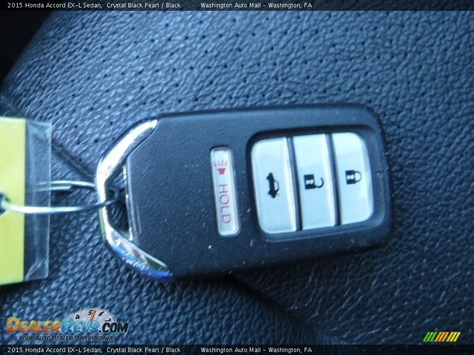 2015 Honda Accord EX-L Sedan Crystal Black Pearl / Black Photo #28