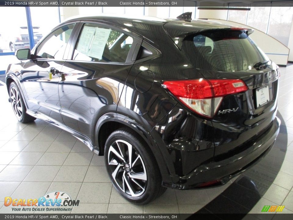 2019 Honda HR-V Sport AWD Crystal Black Pearl / Black Photo #9