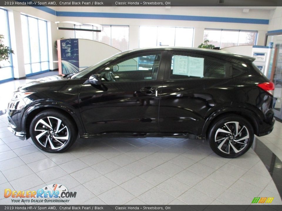 2019 Honda HR-V Sport AWD Crystal Black Pearl / Black Photo #10