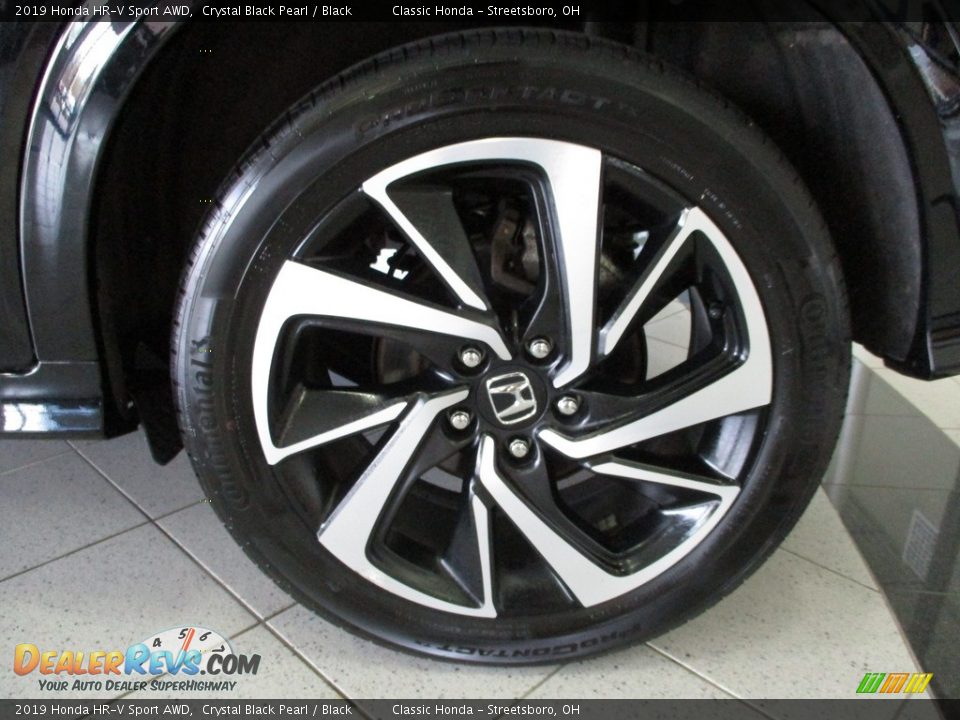 2019 Honda HR-V Sport AWD Crystal Black Pearl / Black Photo #11