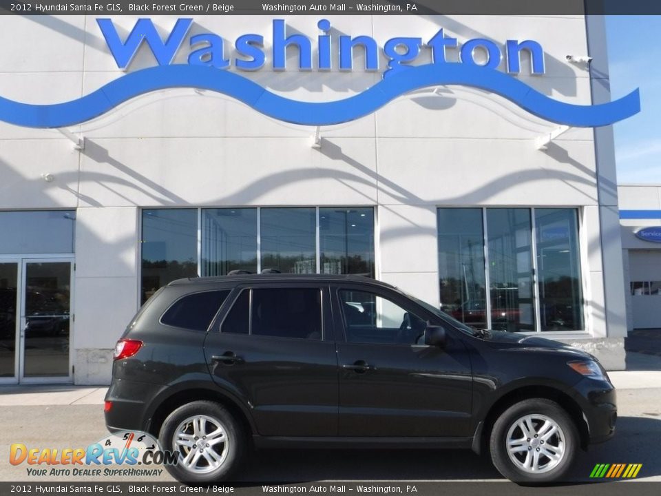 2012 Hyundai Santa Fe GLS Black Forest Green / Beige Photo #2