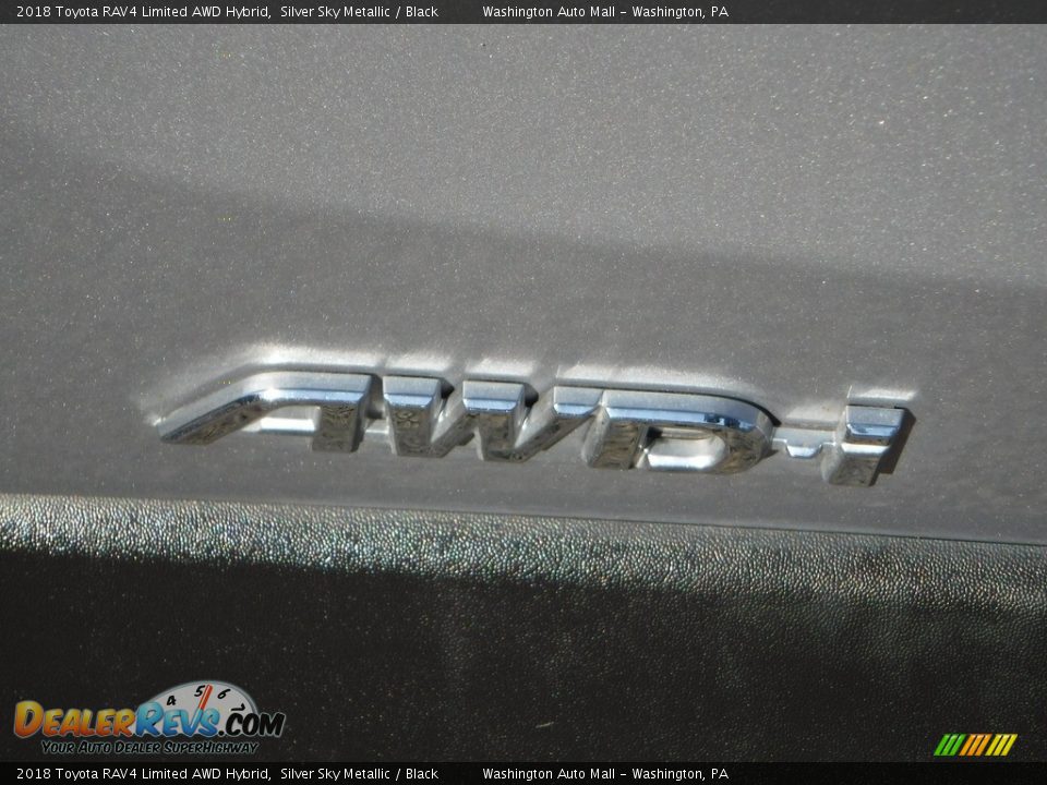 2018 Toyota RAV4 Limited AWD Hybrid Silver Sky Metallic / Black Photo #11