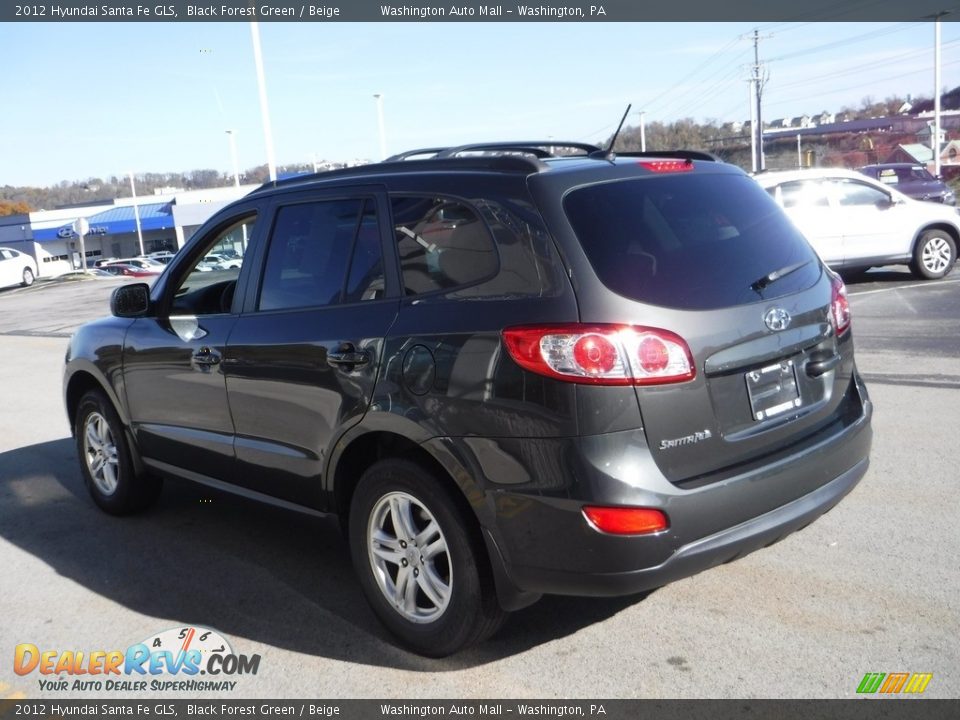 2012 Hyundai Santa Fe GLS Black Forest Green / Beige Photo #7