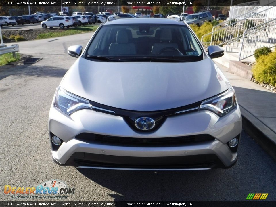 2018 Toyota RAV4 Limited AWD Hybrid Silver Sky Metallic / Black Photo #12