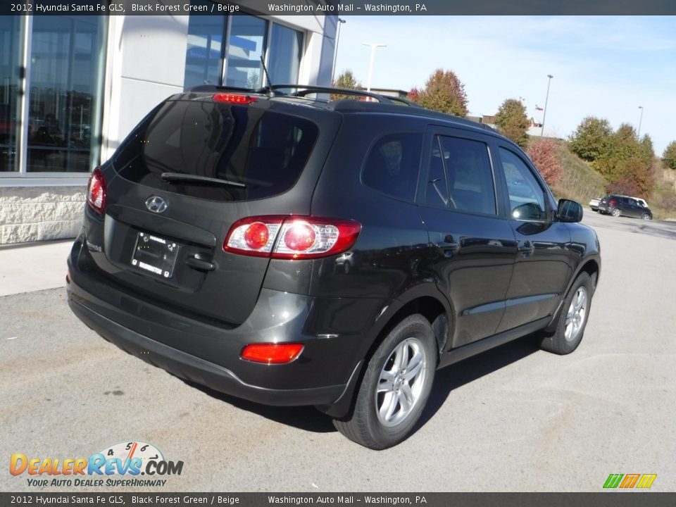 2012 Hyundai Santa Fe GLS Black Forest Green / Beige Photo #9