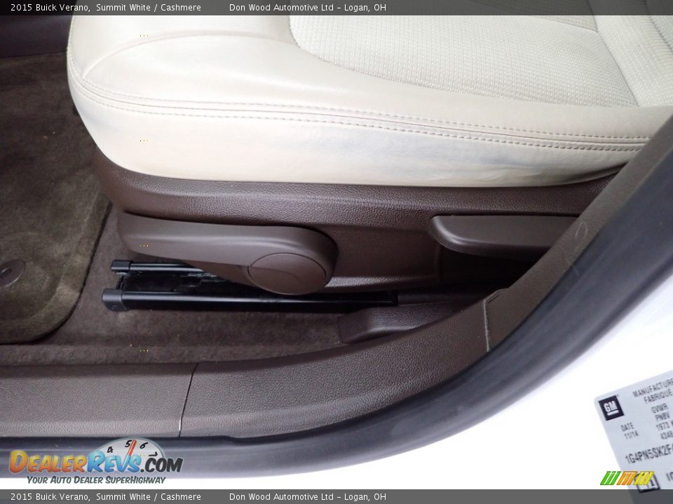 2015 Buick Verano Summit White / Cashmere Photo #15