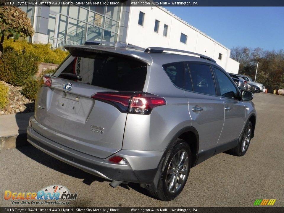 2018 Toyota RAV4 Limited AWD Hybrid Silver Sky Metallic / Black Photo #16