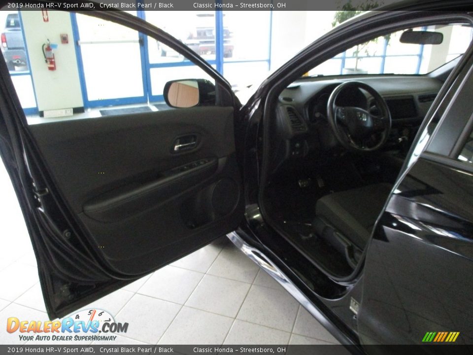 2019 Honda HR-V Sport AWD Crystal Black Pearl / Black Photo #26