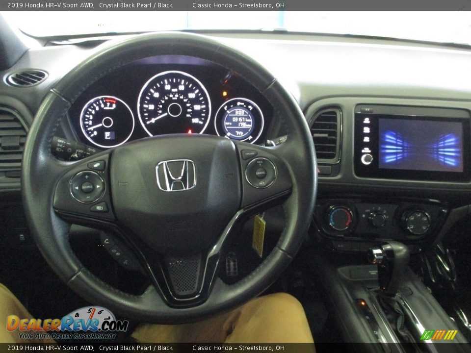 2019 Honda HR-V Sport AWD Crystal Black Pearl / Black Photo #30