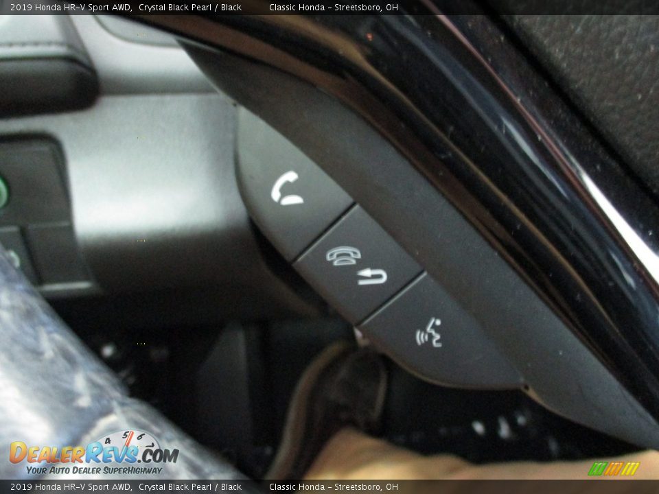 2019 Honda HR-V Sport AWD Crystal Black Pearl / Black Photo #32