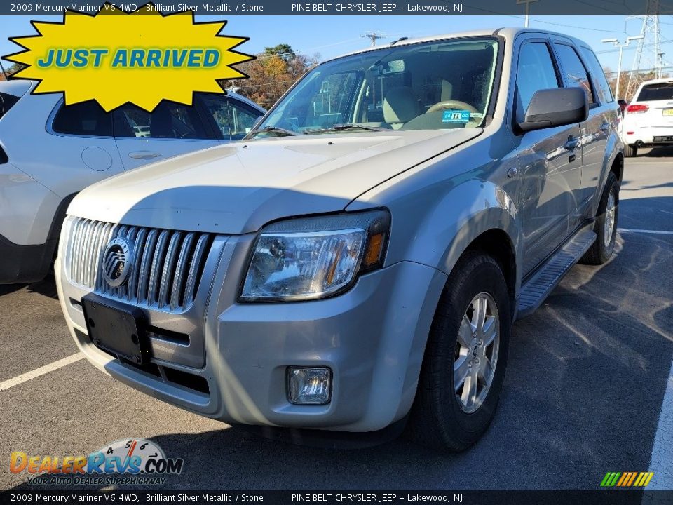 2009 Mercury Mariner V6 4WD Brilliant Silver Metallic / Stone Photo #1