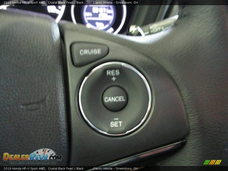 2019 Honda HR-V Sport AWD Crystal Black Pearl / Black Photo #33