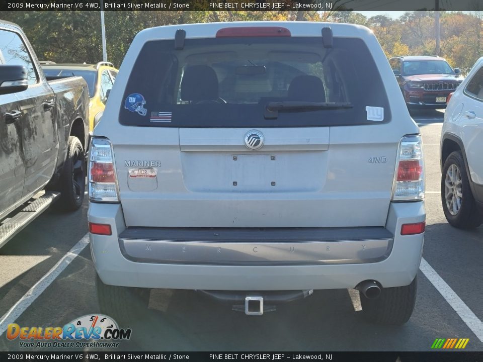 2009 Mercury Mariner V6 4WD Brilliant Silver Metallic / Stone Photo #3