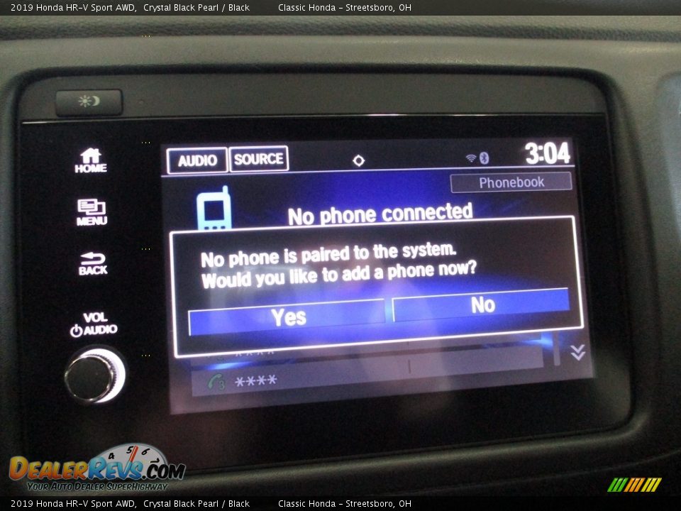 2019 Honda HR-V Sport AWD Crystal Black Pearl / Black Photo #36