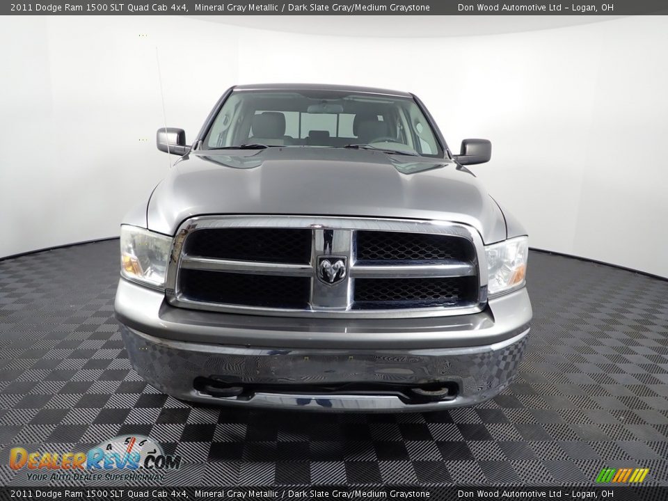 2011 Dodge Ram 1500 SLT Quad Cab 4x4 Mineral Gray Metallic / Dark Slate Gray/Medium Graystone Photo #3