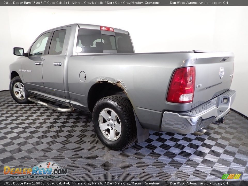 2011 Dodge Ram 1500 SLT Quad Cab 4x4 Mineral Gray Metallic / Dark Slate Gray/Medium Graystone Photo #8