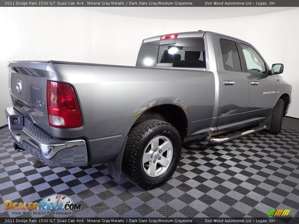 2011 Dodge Ram 1500 SLT Quad Cab 4x4 Mineral Gray Metallic / Dark Slate Gray/Medium Graystone Photo #11