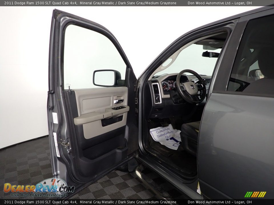 2011 Dodge Ram 1500 SLT Quad Cab 4x4 Mineral Gray Metallic / Dark Slate Gray/Medium Graystone Photo #12