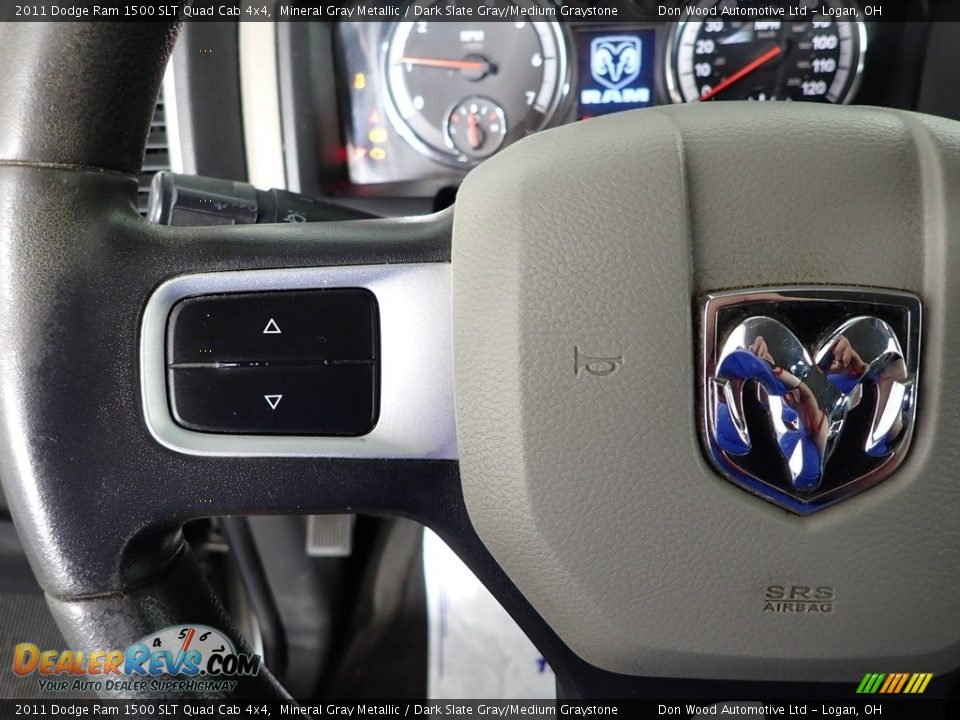 2011 Dodge Ram 1500 SLT Quad Cab 4x4 Mineral Gray Metallic / Dark Slate Gray/Medium Graystone Photo #16