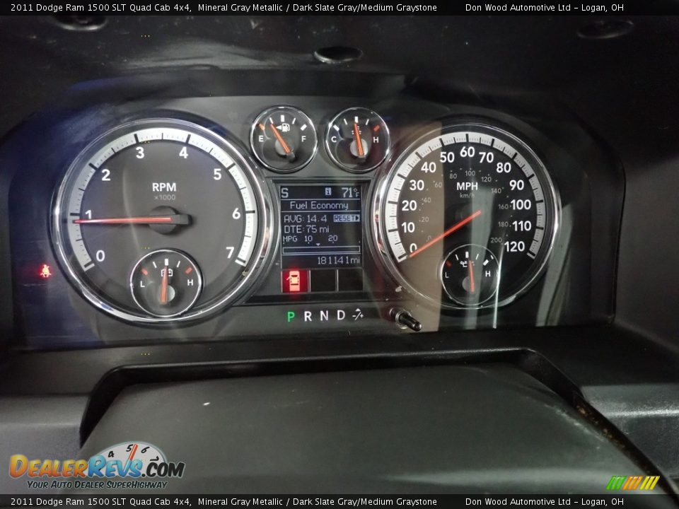 2011 Dodge Ram 1500 SLT Quad Cab 4x4 Mineral Gray Metallic / Dark Slate Gray/Medium Graystone Photo #18