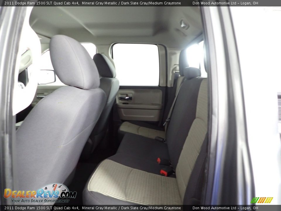 2011 Dodge Ram 1500 SLT Quad Cab 4x4 Mineral Gray Metallic / Dark Slate Gray/Medium Graystone Photo #25