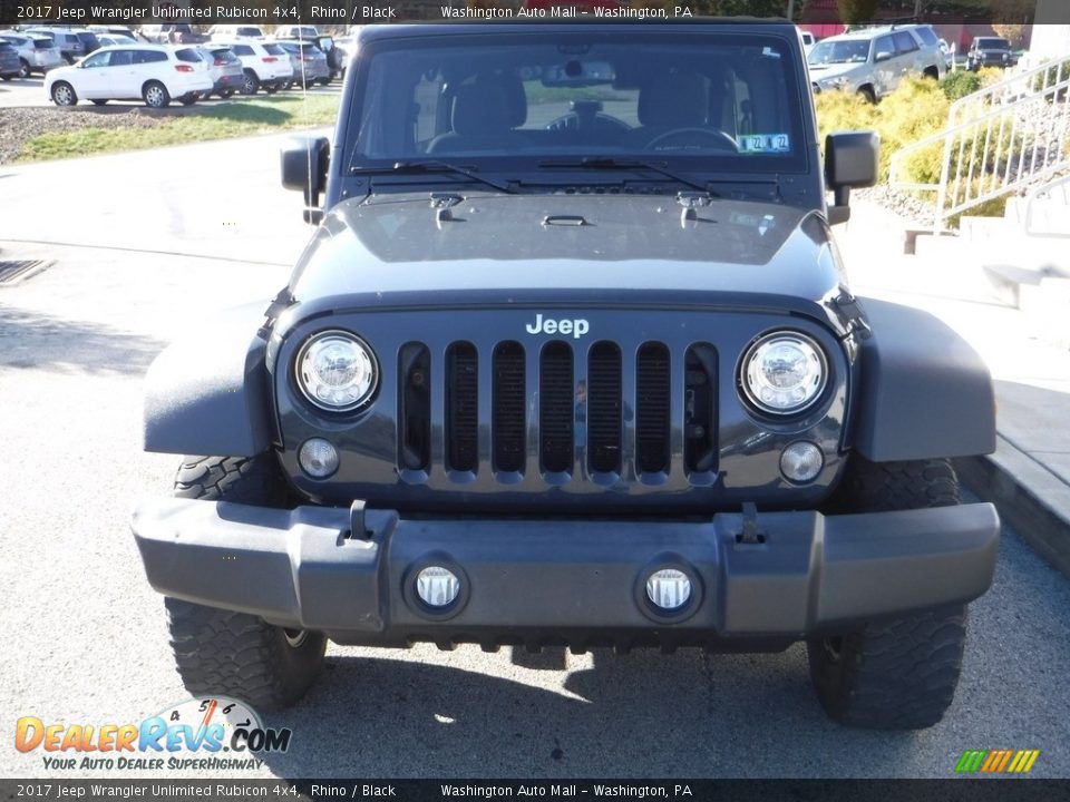 2017 Jeep Wrangler Unlimited Rubicon 4x4 Rhino / Black Photo #10