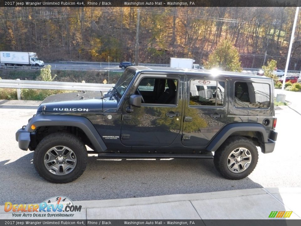2017 Jeep Wrangler Unlimited Rubicon 4x4 Rhino / Black Photo #13