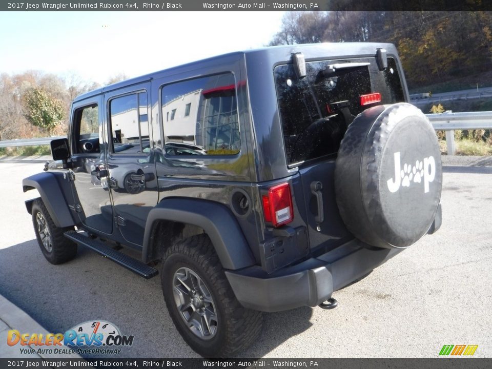2017 Jeep Wrangler Unlimited Rubicon 4x4 Rhino / Black Photo #14