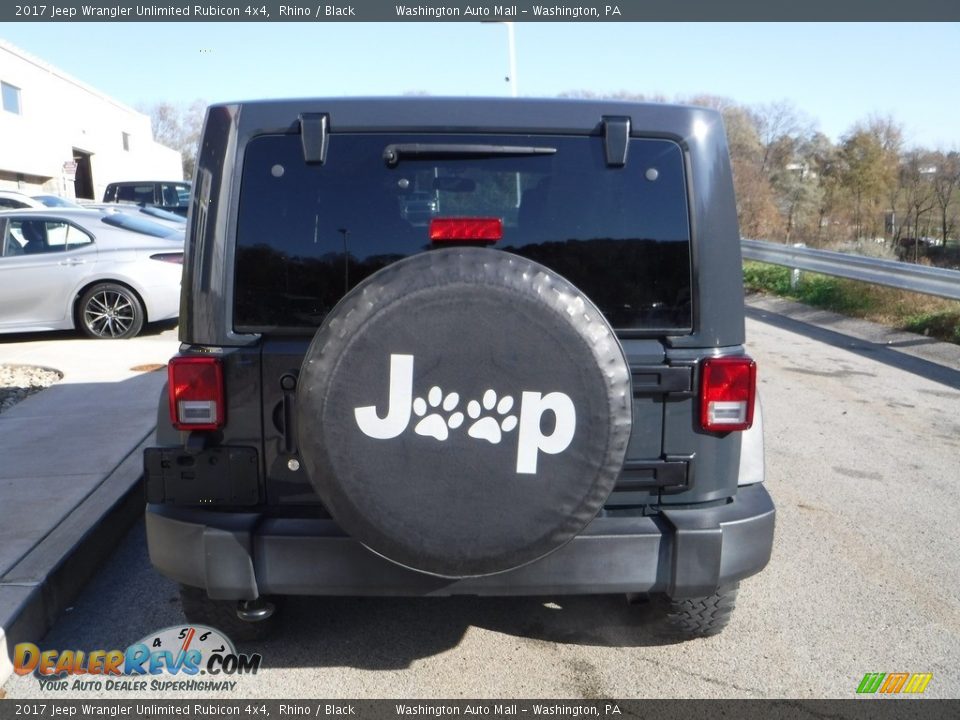 2017 Jeep Wrangler Unlimited Rubicon 4x4 Rhino / Black Photo #15