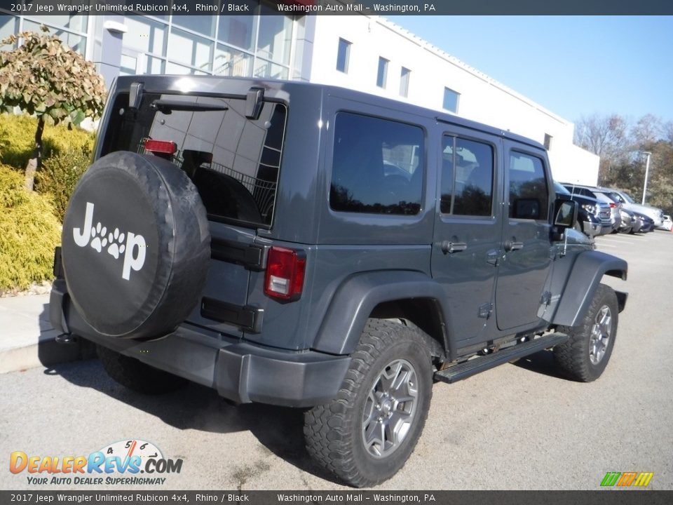2017 Jeep Wrangler Unlimited Rubicon 4x4 Rhino / Black Photo #16